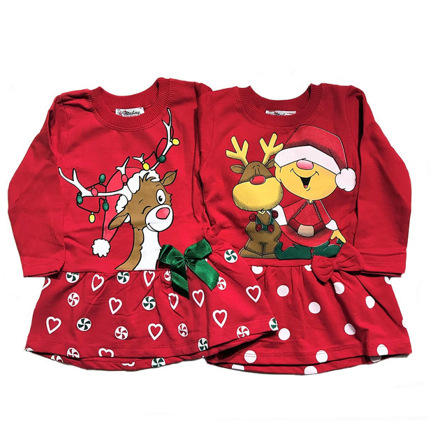 Piros karácsonyi ruhák (80-104)