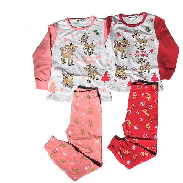 Karácsonyi mintás pizsama (98-152)