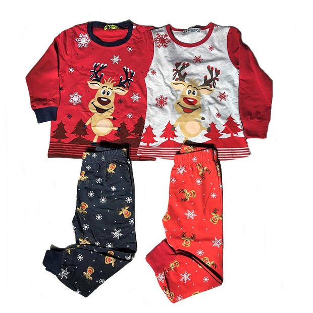 Karácsonyi mintás pizsama (98-152)