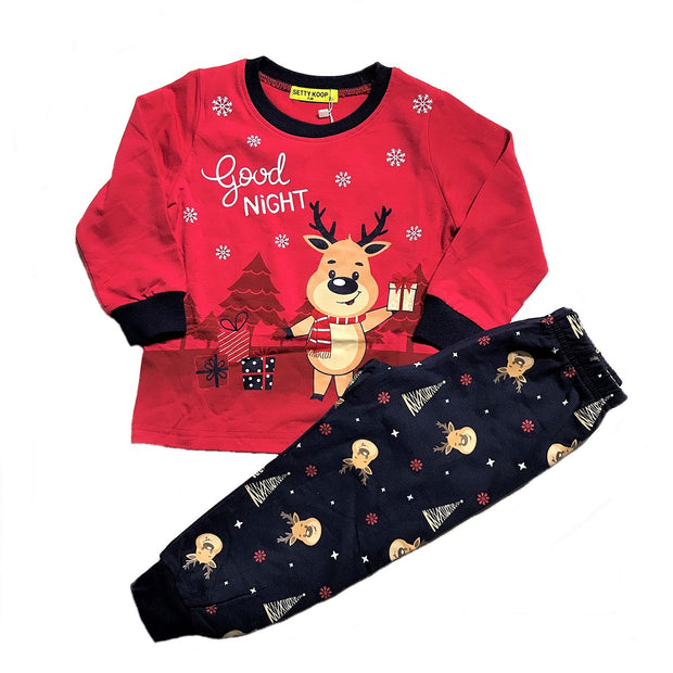 Karácsonyi mintás pizsama (80-116)