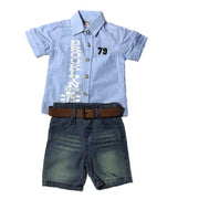 Farmer rövidnadrág + ing szett (92-104) - BabyBoom - Baba- és gyermekdivat webáruház